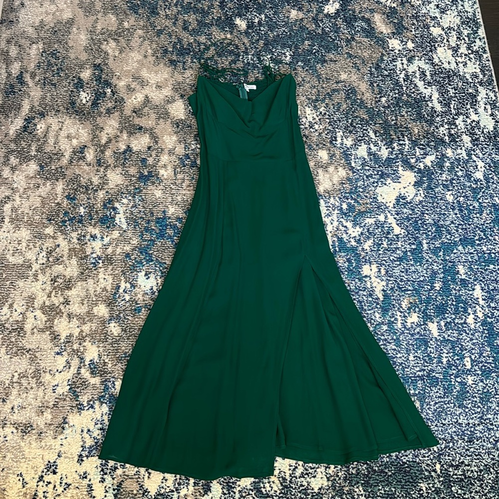 Reformation green dress